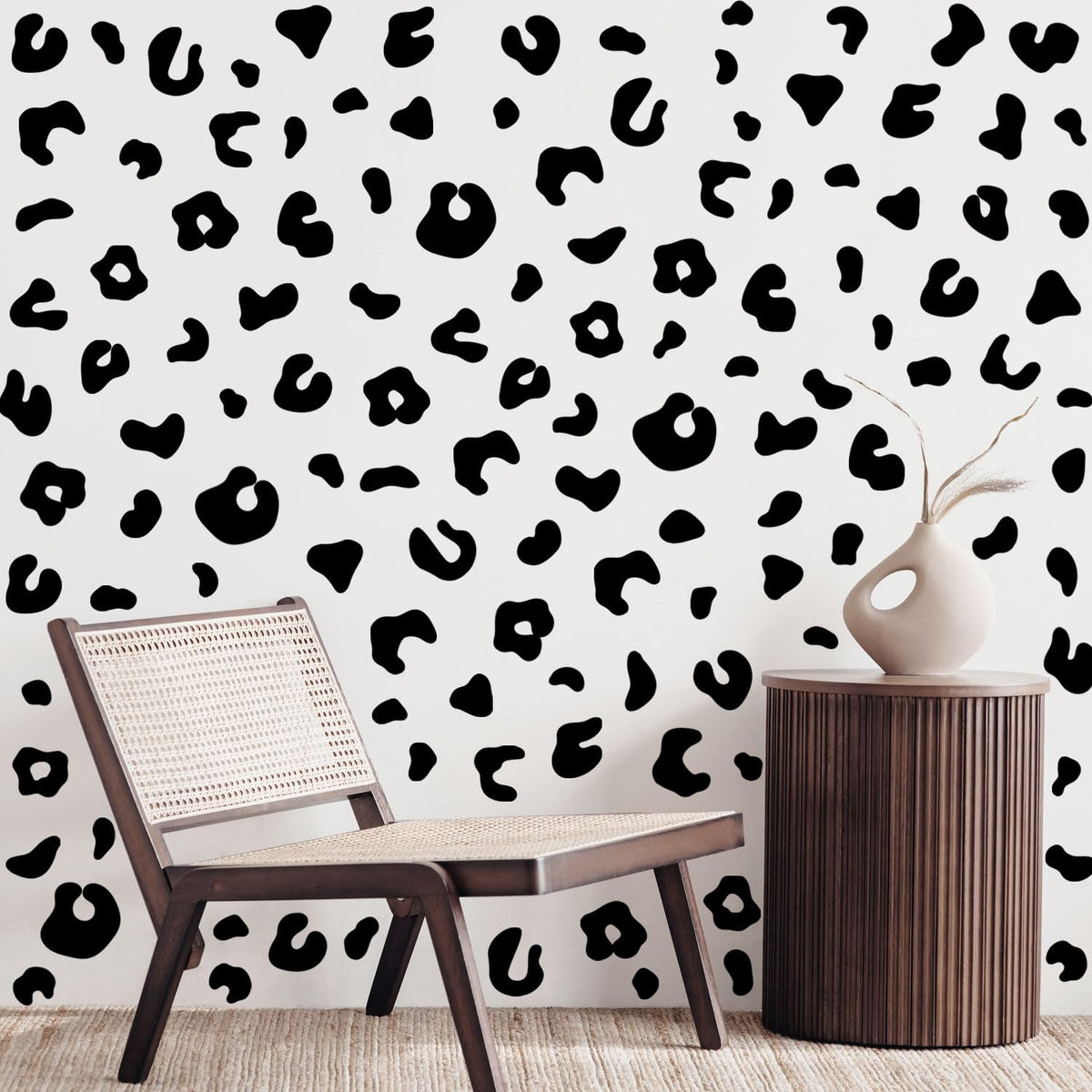 CharmFlo leopard wall decals for nurseries, removable and multi-size patterns.