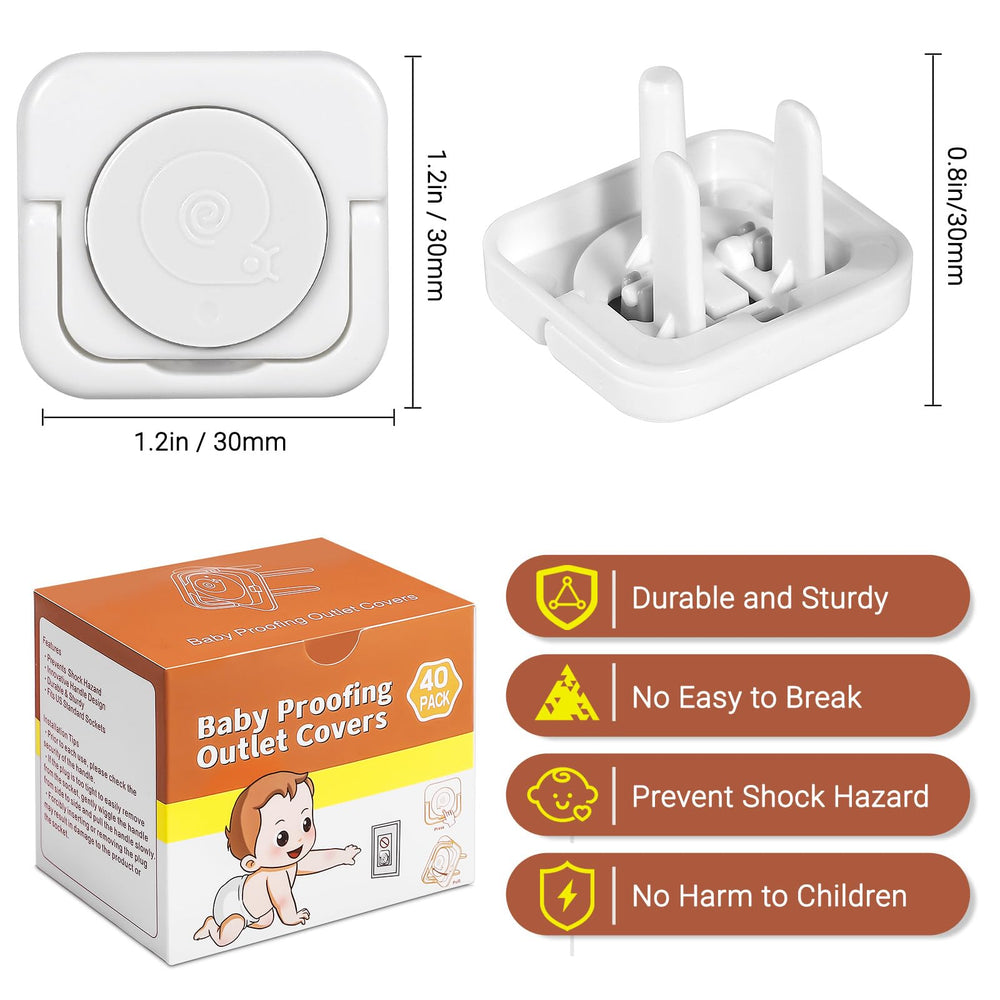 CharmRegion outlet covers hidden-handle close-up demonstrates easy adult removal