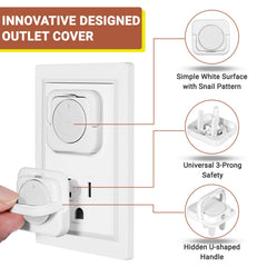 CharmRegion outlet covers snail-pattern finish blending with wall decor