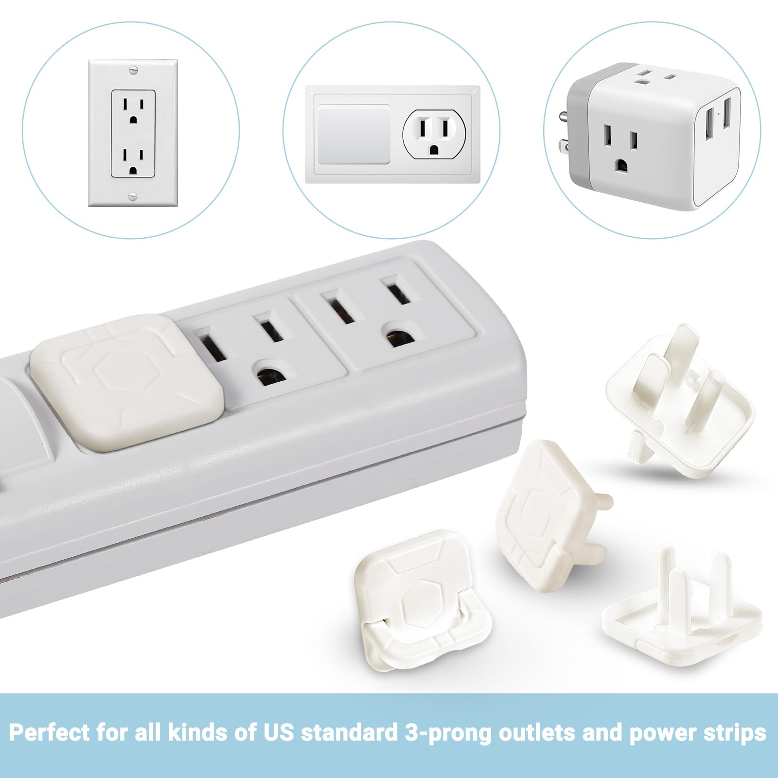 CharmRegion wide compatibility shown with standard 3-prong outlets