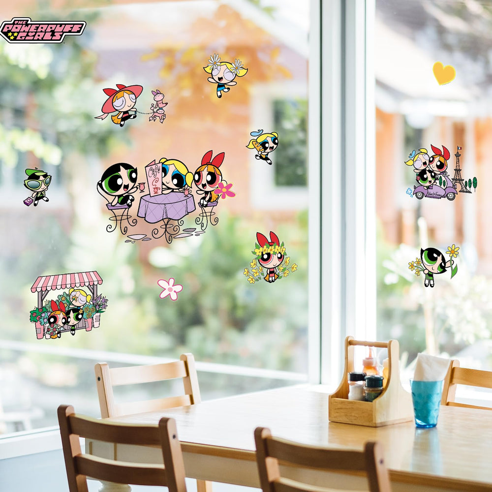 Charon Powerpuff garden-flowers wall decals create inviting learning spaces