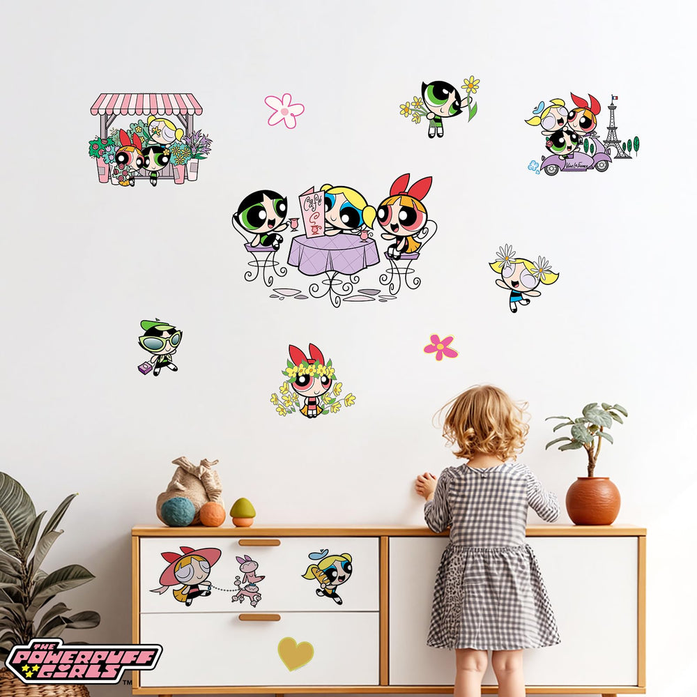 Charon Powerpuff garden-flowers decals are waterproof and easy to remove