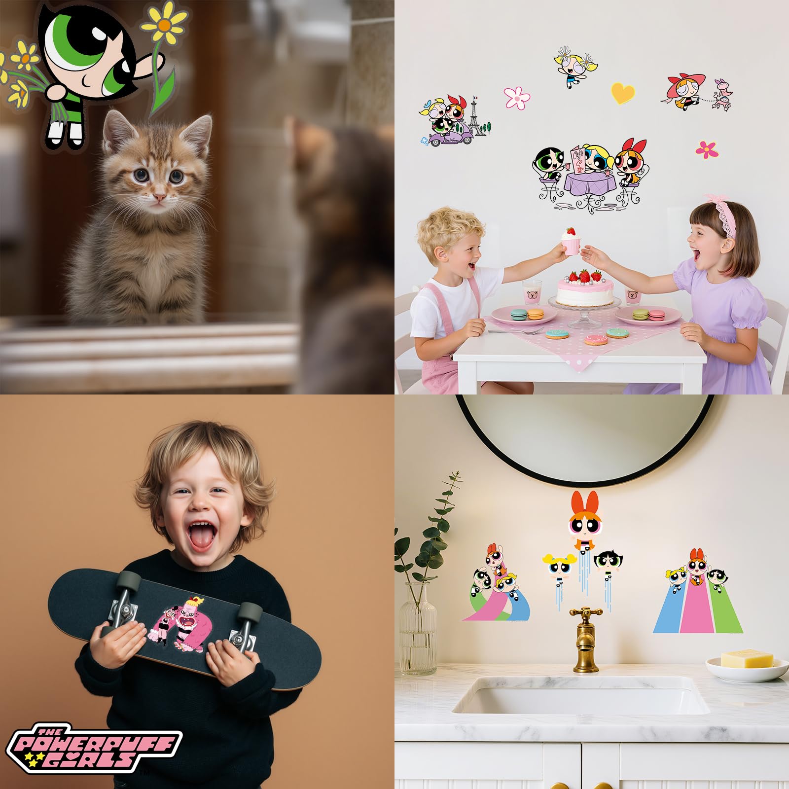 Charon Powerpuff stickers enable DIY arrangements for unique rooms