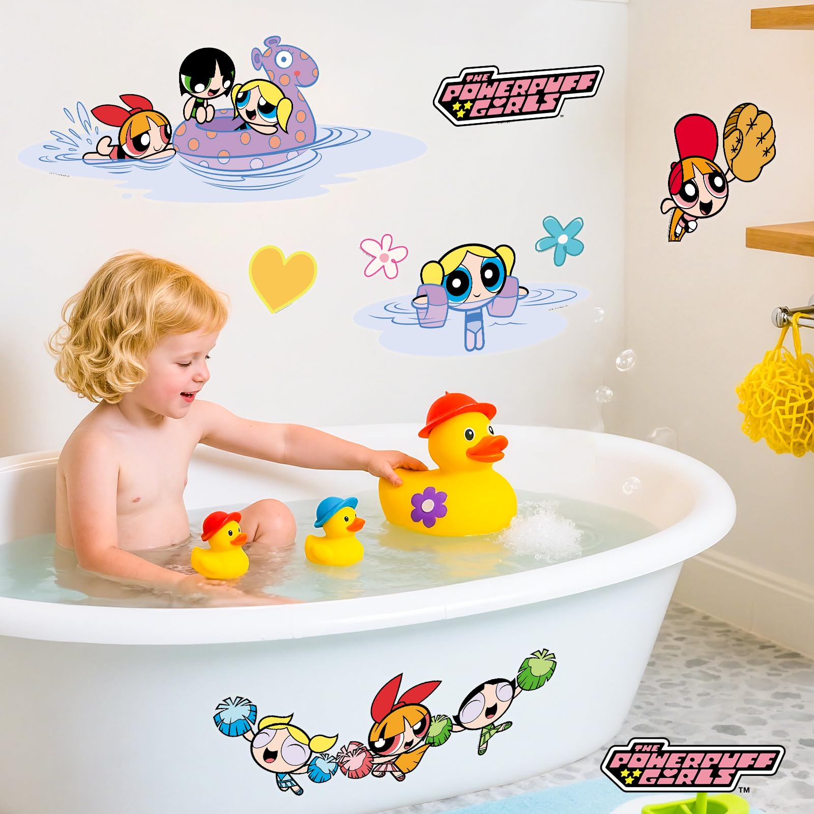 Charon Powerpuff Girls removable wall stickers leave no residue.