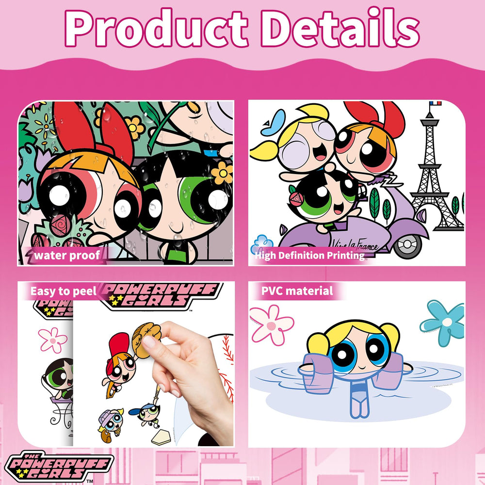 Charon Powerpuff art on multiple styles encourages creative wall displays.