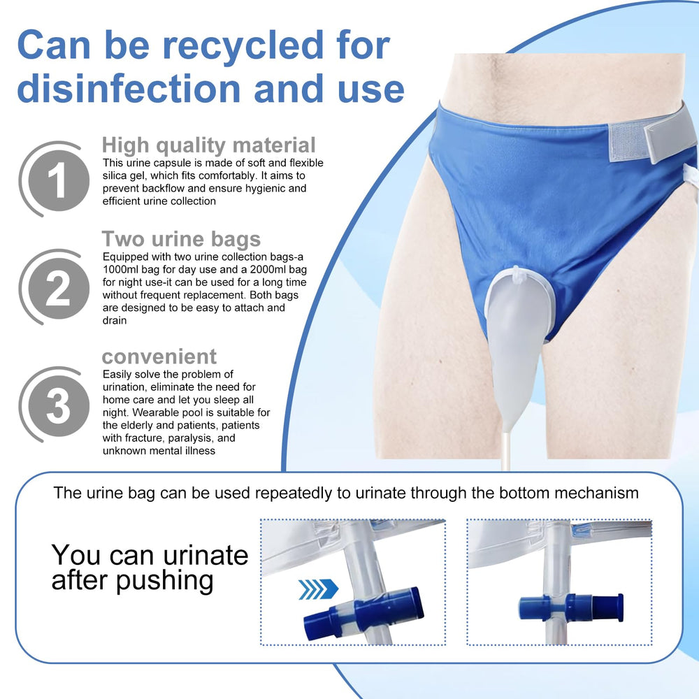 Chbvvik 2000ml and 1000ml bags with clear scale for tracking.