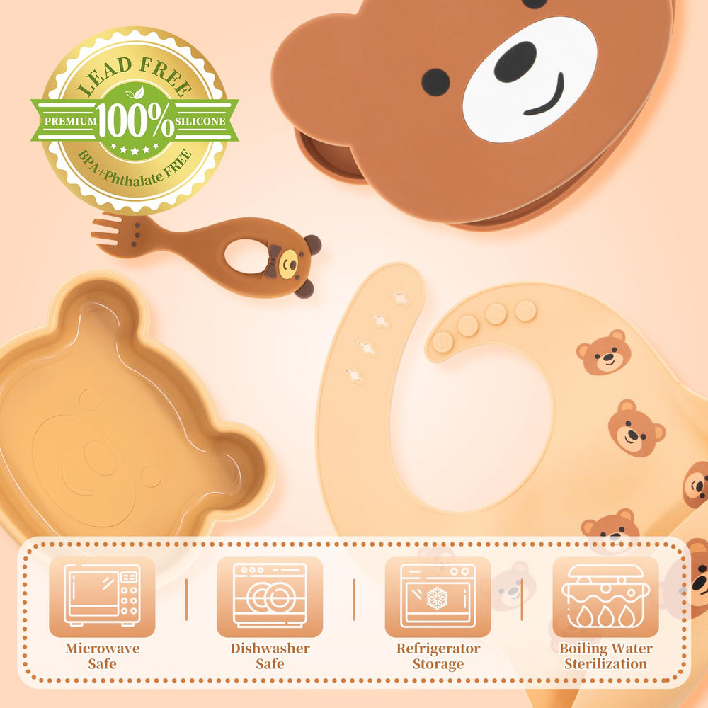 CHCC Bear spoon with comfortable grip for self-feeding practice