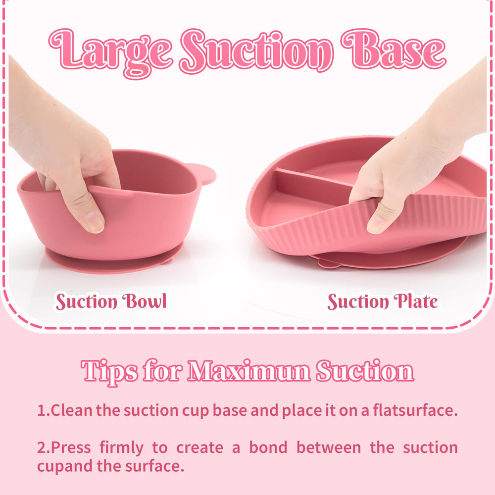 CHCC silicone bowl with flexible sides for easy scooping
