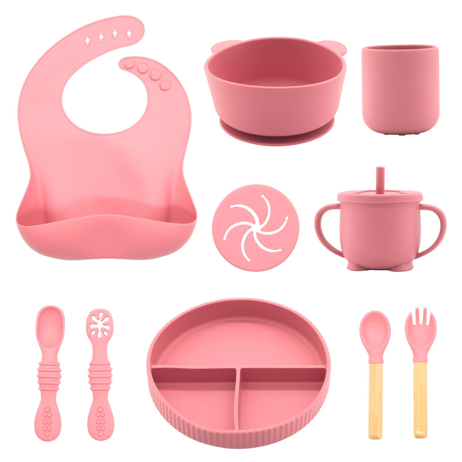 CHCC silicone sippy cup with ergonomic grip for tiny hands