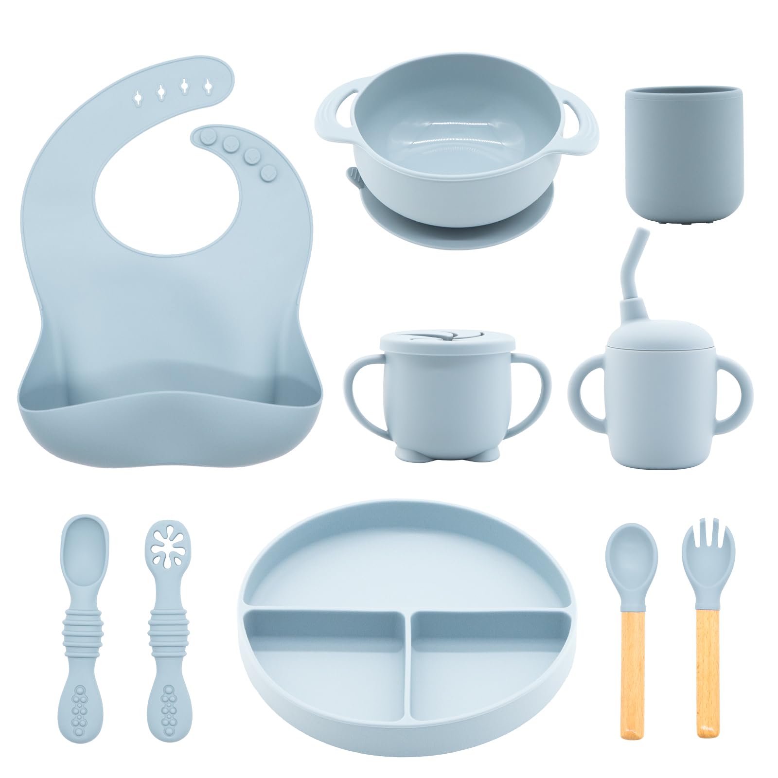 CHCC silicone baby sippy cup for independent drinking and mess-free meals