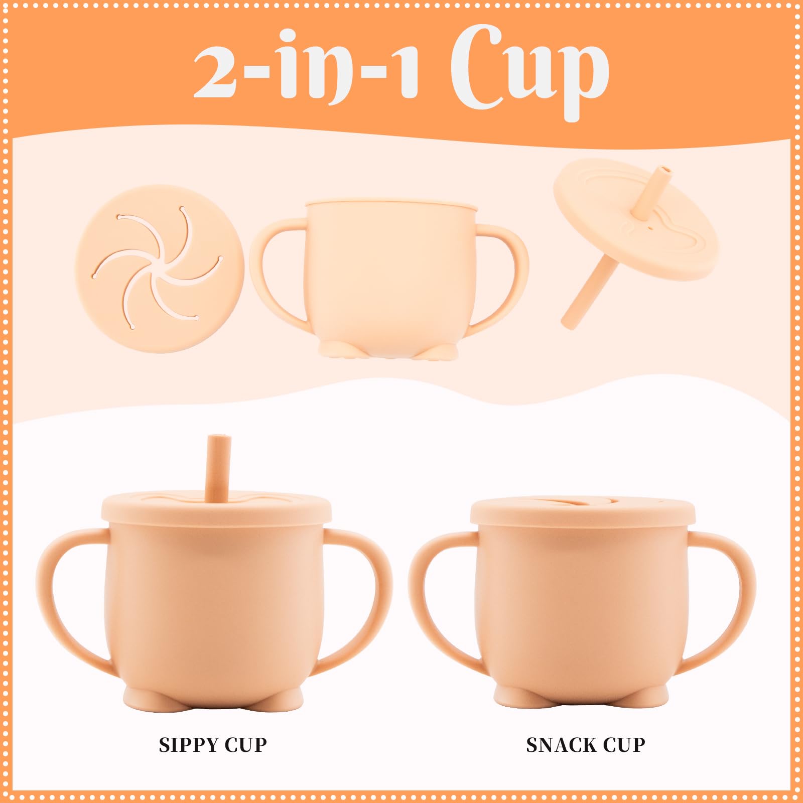 CHCC sippy cup with handles supports early drinking