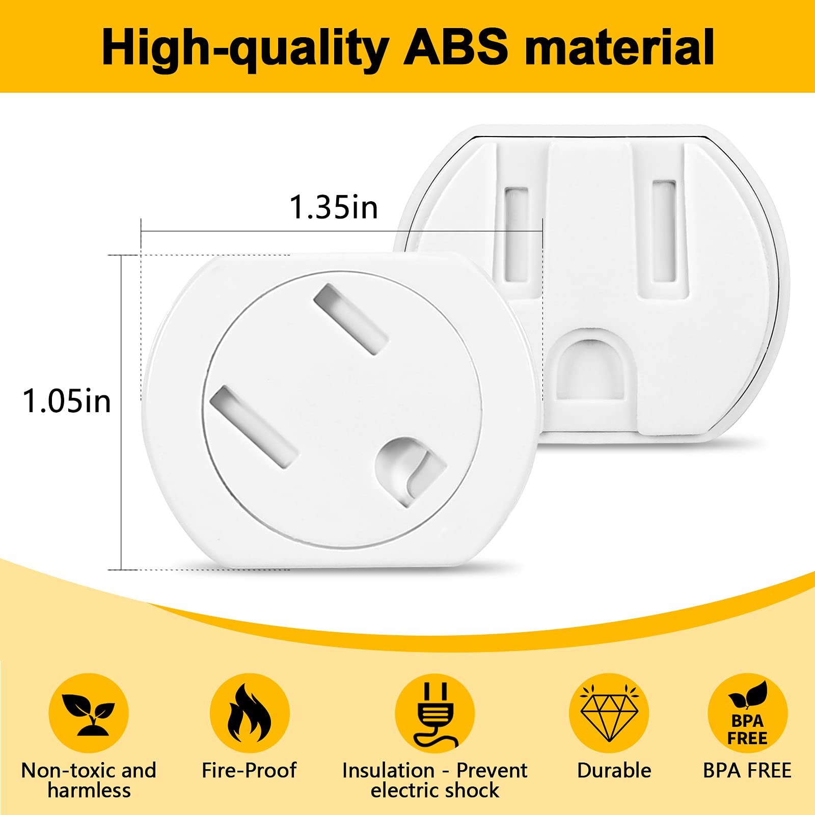 Cheeglu white outlet covers blend with decor in any room