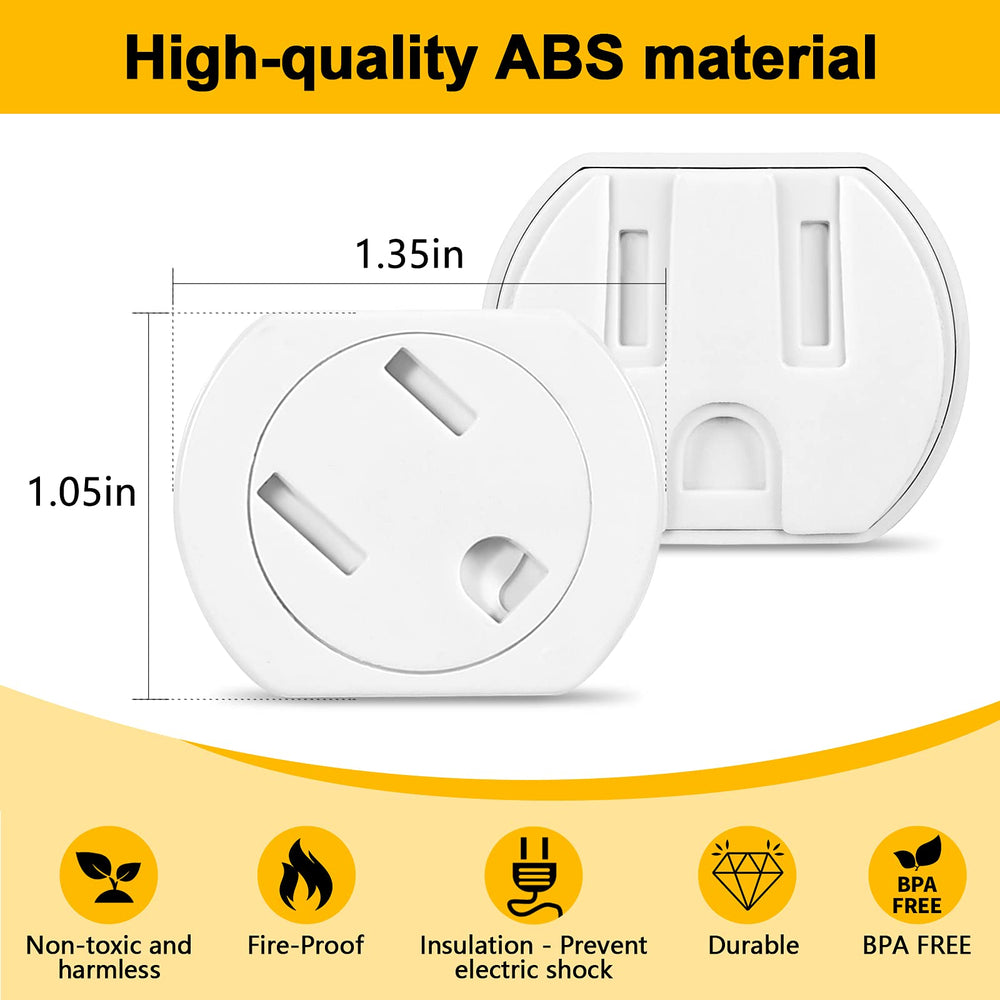 Cheeglu white outlet covers blend with decor in any room