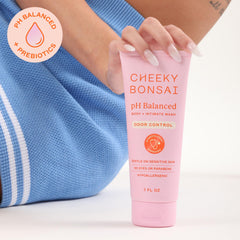 Cheeky Bonsai Everywhere Wash packaging shown for easy everyday use.