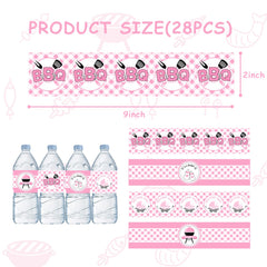 Cheereveal self-adhesive water bottle label easy to apply.