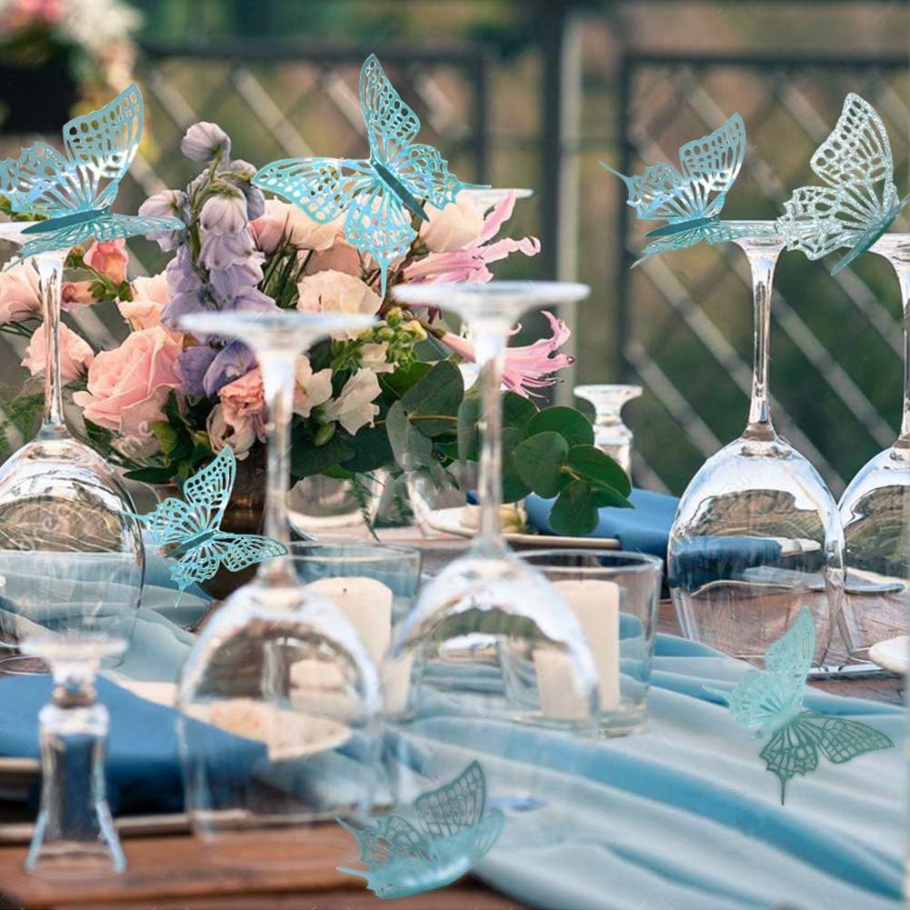 Cheerland teal butterfly decor ideal for weddings and baby showers