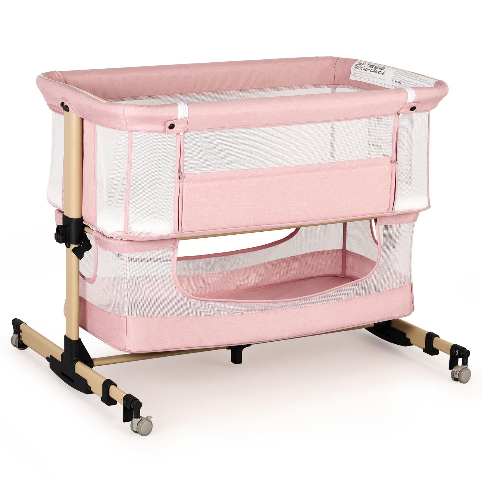 Cheermomo baby bassinet bedside sleeper assembling for easy night care