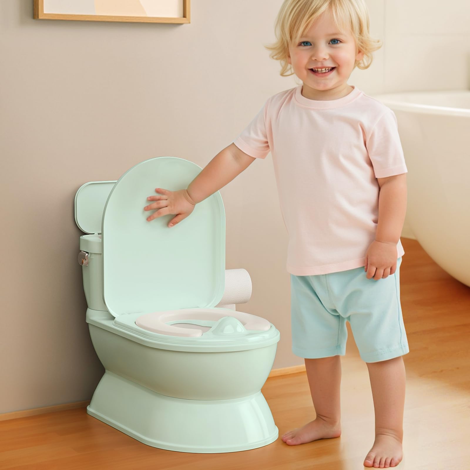 CheerTry 2-in-1 toddler potty with a larger seat for comfortable sessions