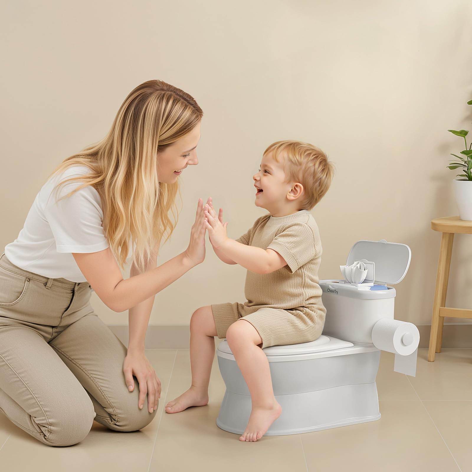 CheerTry 2-in-1 potty on-the-go use supports travel-friendly potty practice.