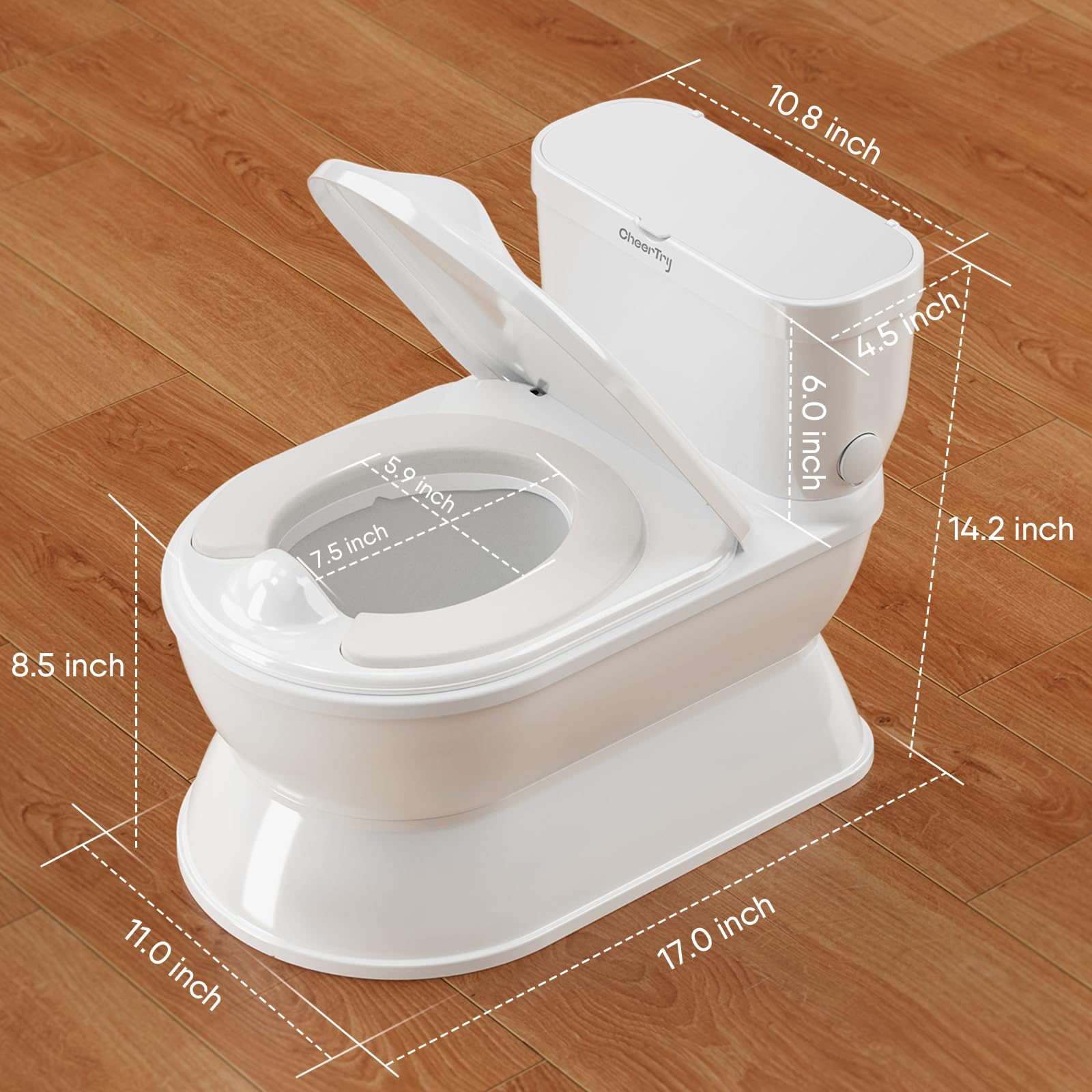 CheerTry 2-in-1 toddler potty toilet-paper-holder adds convenient storage.