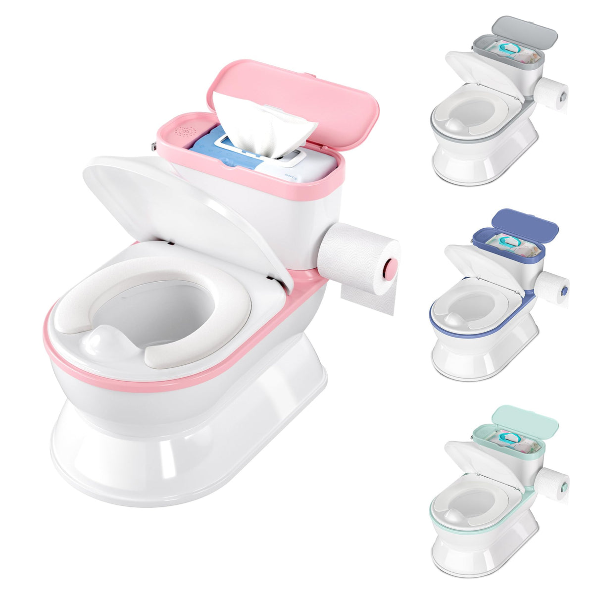 CheerTry 2-in-1 potty with larger chair provides stability for toddlers during training.
