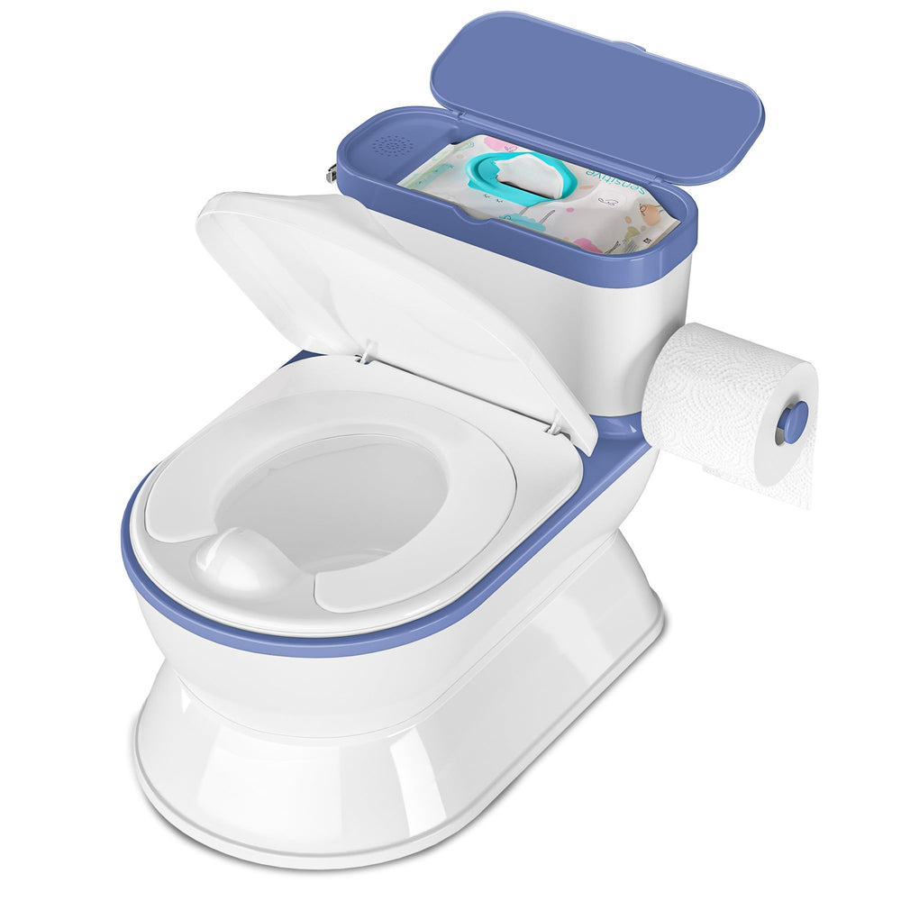 CheerTry 2-in-1 toddler potty blue main view shows sturdy, kid-friendly design for home use