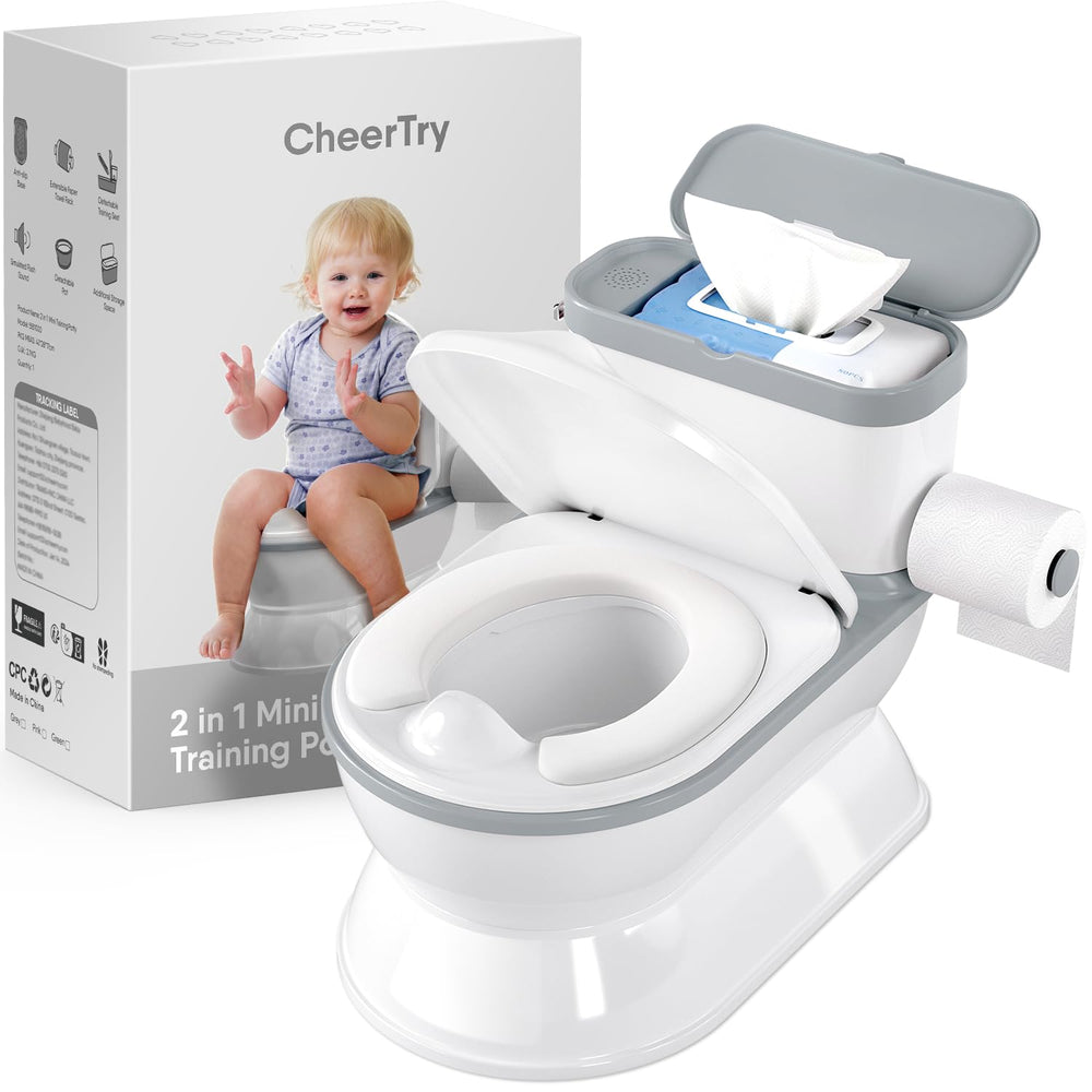 CheerTry 2-in-1 toddler potty with large chair for stable training sessions