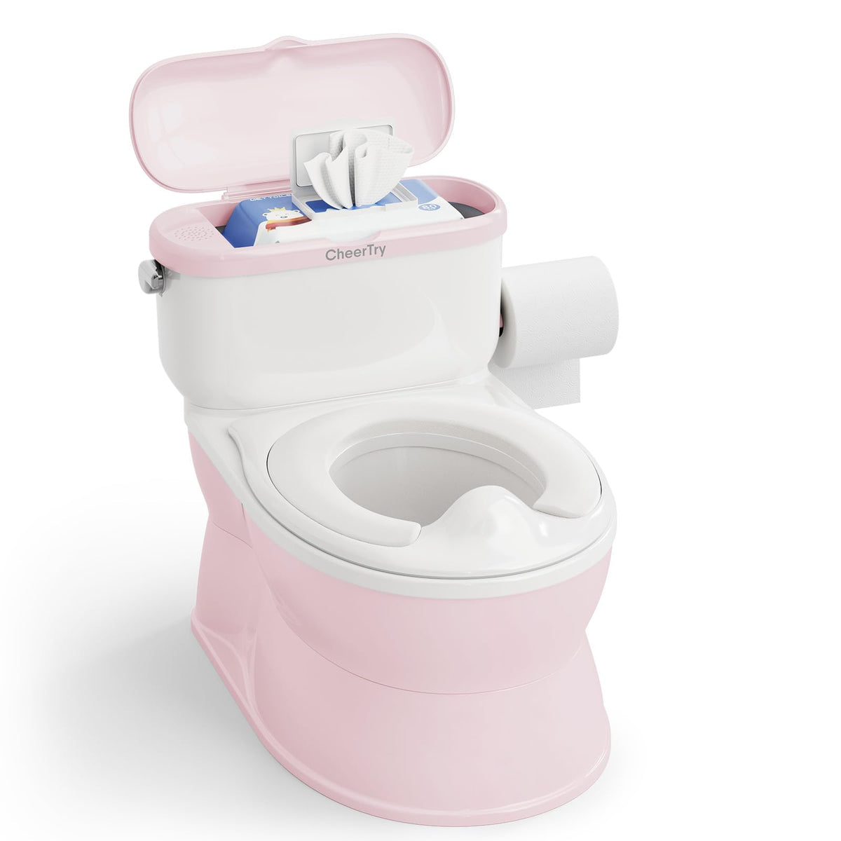 CheerTry 2in1 toddler potty sturdy design provides stability for confident potty training.