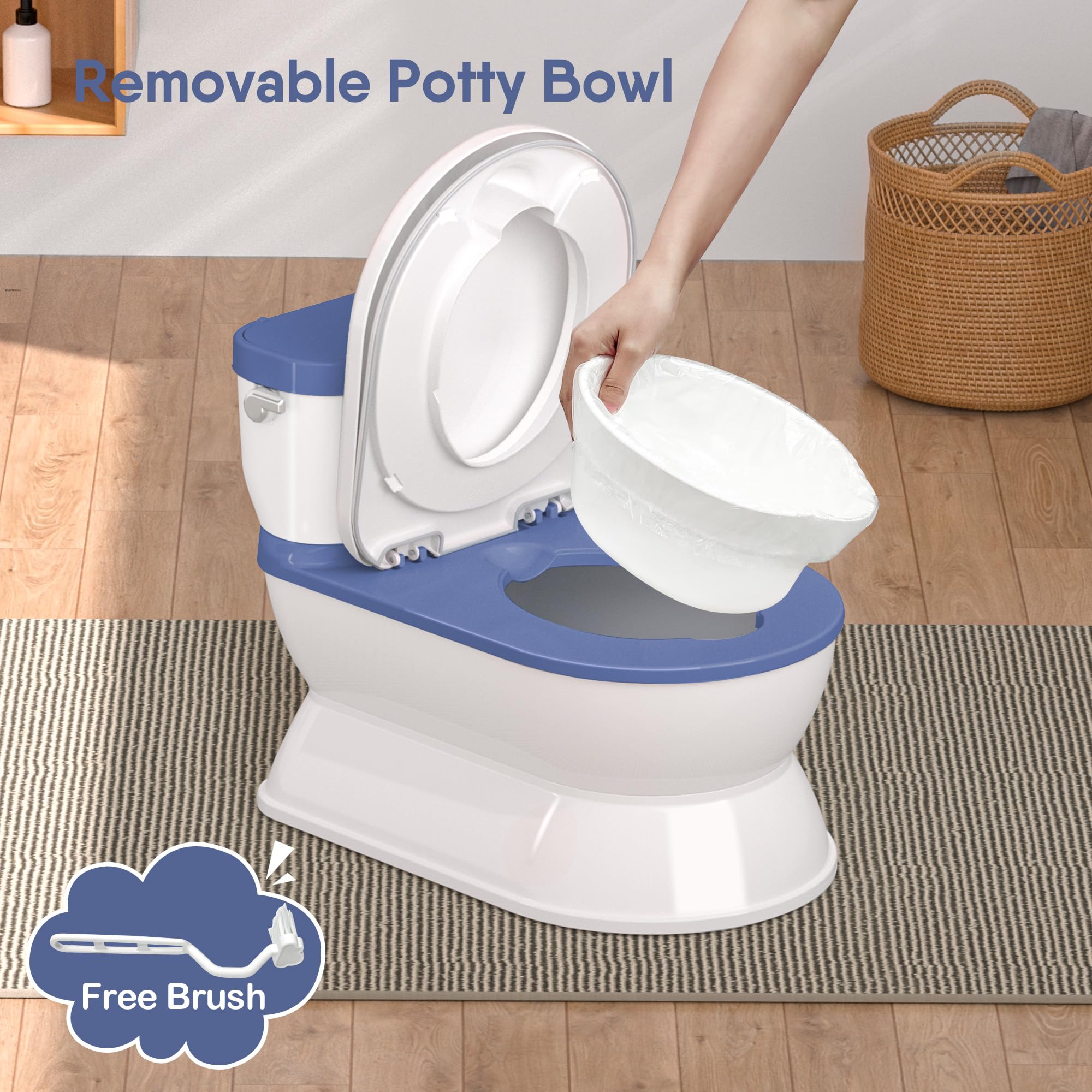 CheerTry anti-slip-base ensures stability on bathroom floors during busy mornings