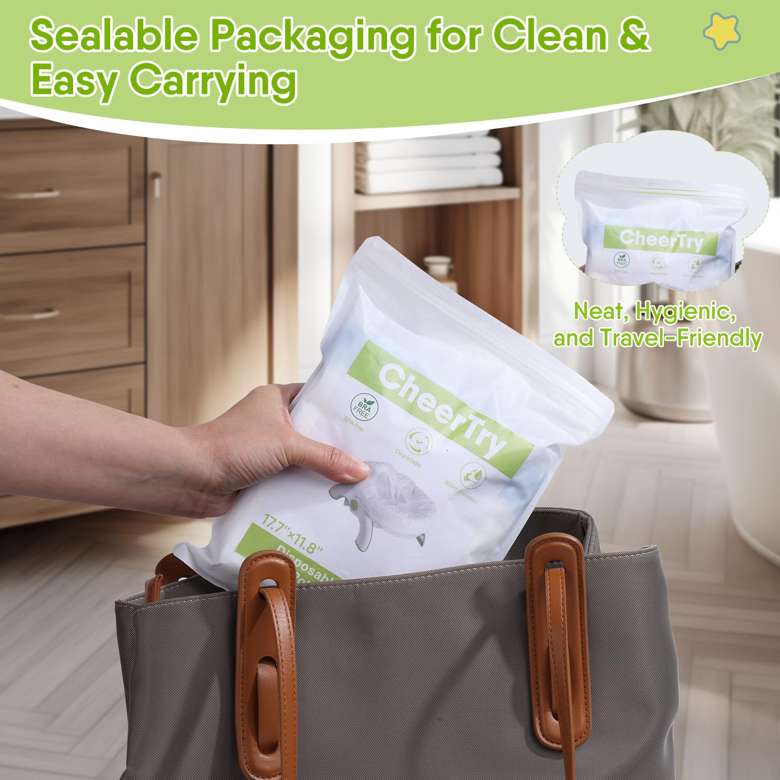 CheerTry Potty Liner is BPA-free and safe for everyday potty sessions.