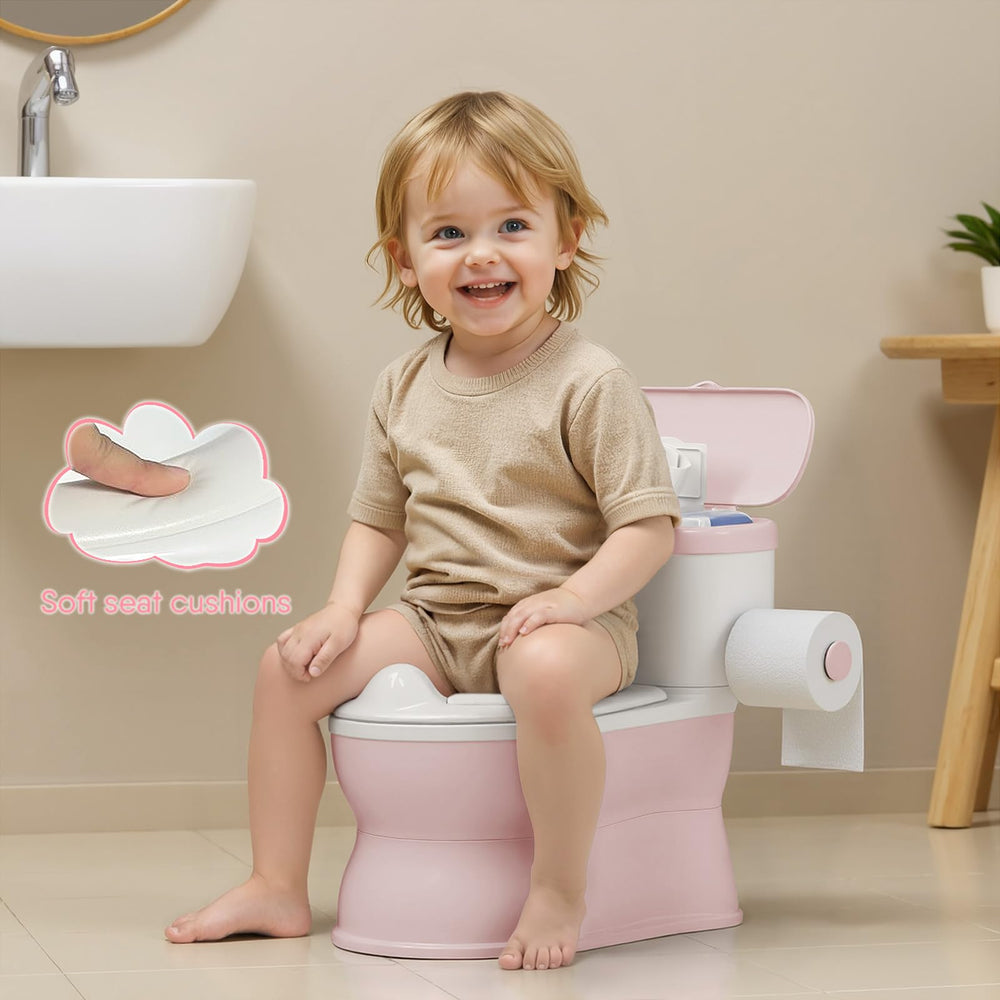 CheerTry realistic flushing sound enhances potty time and independent learning.