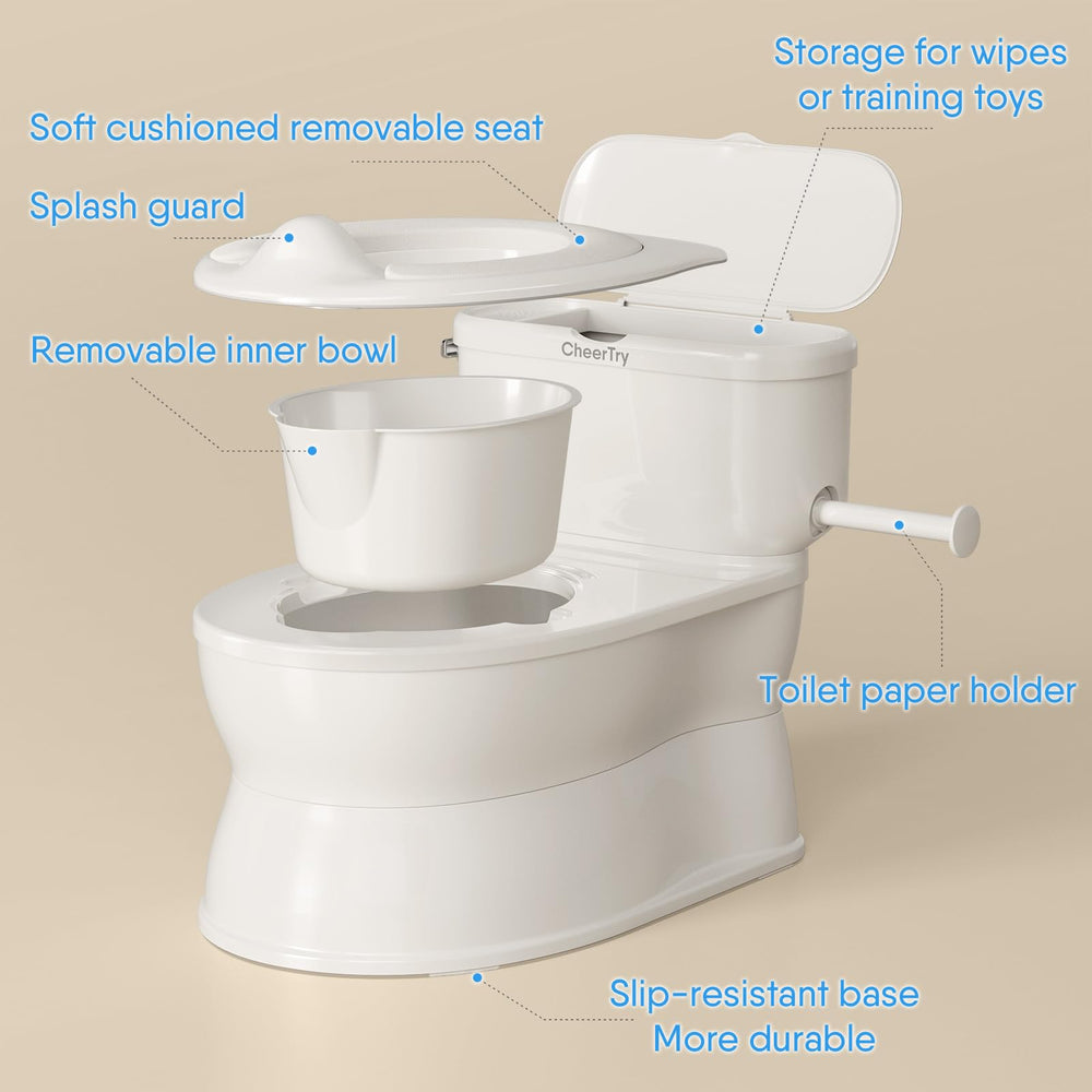 CheerTry side toilet paper holder keeps essentials organized.
