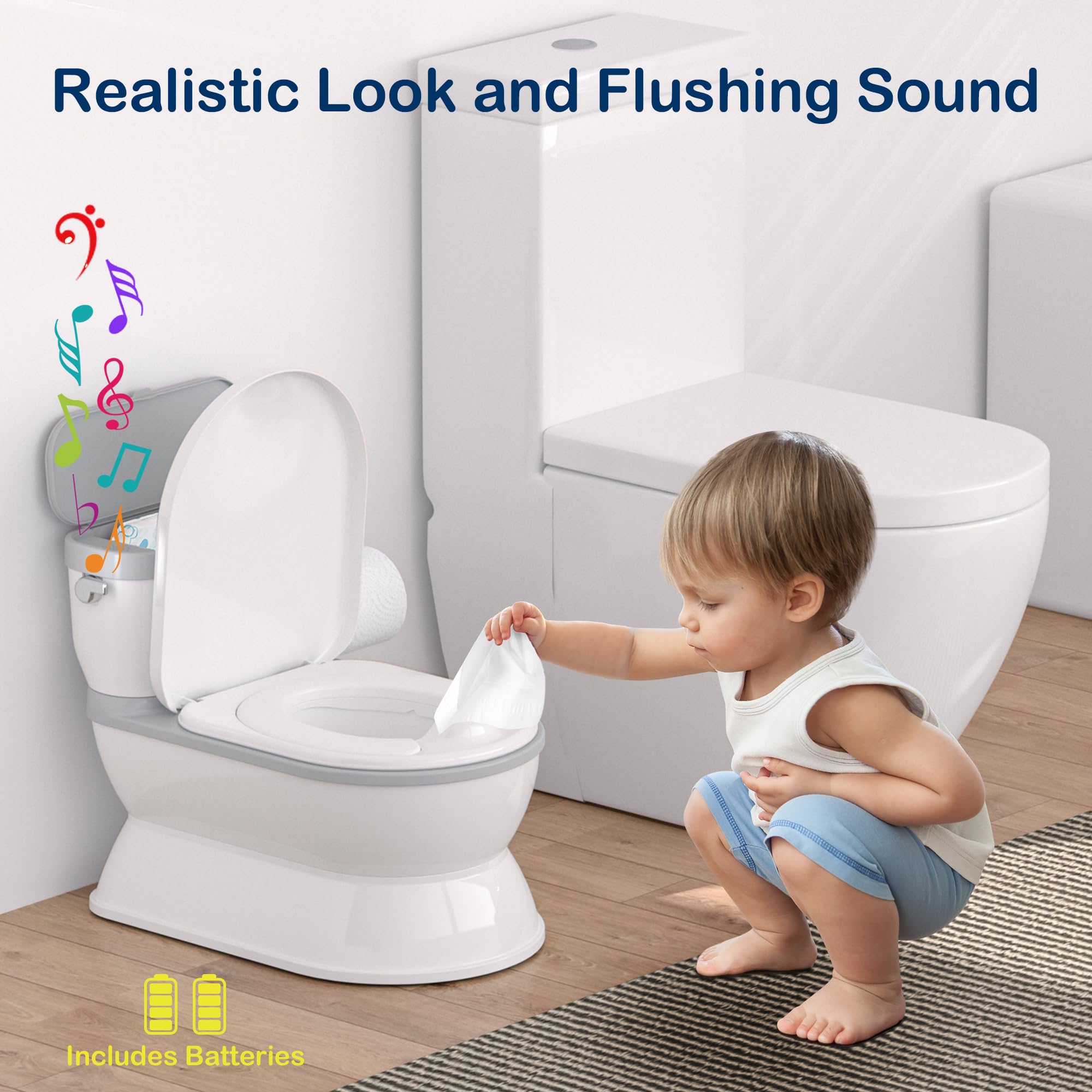 CheerTry toddler potty with detachable seat enables quick toilet transitions