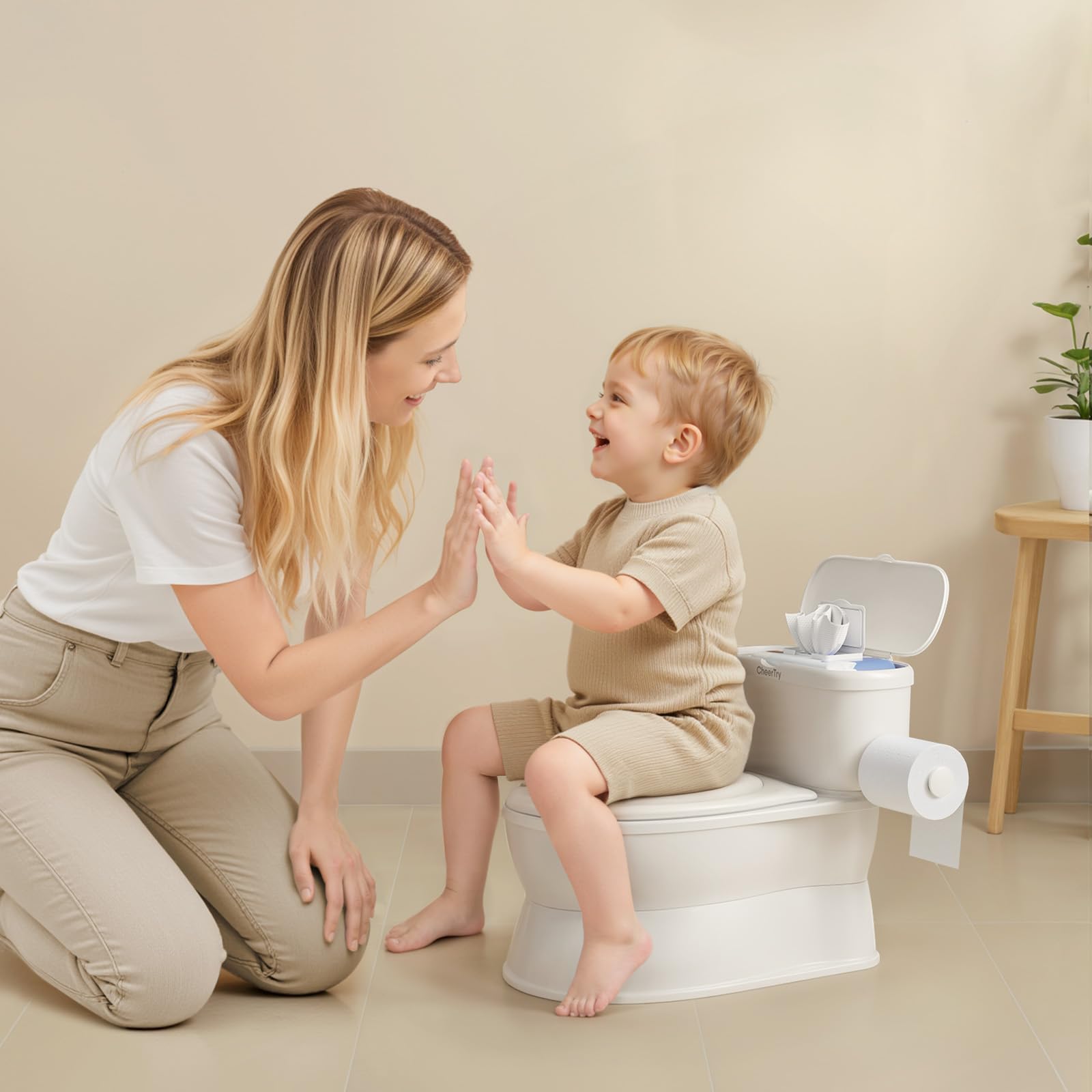 CheerTry portable detaches for on the go potty training transitions.