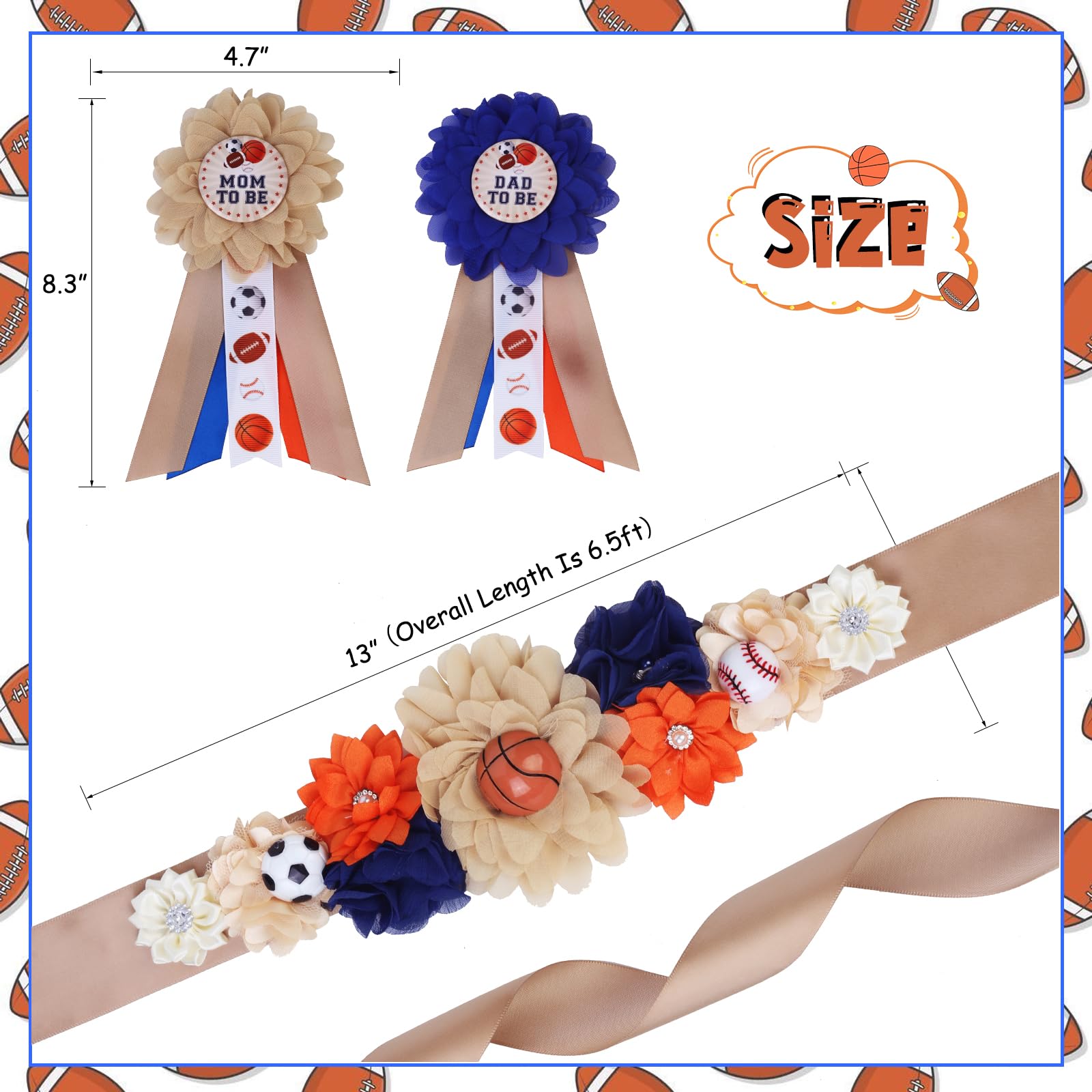 Cheerupp gift set with sash and corsage pins.