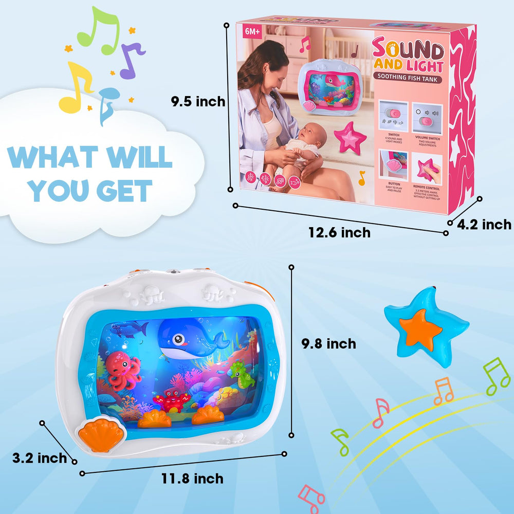 Cheffun Baby Aquarium Toy travel-ready design suits car seats and trips
