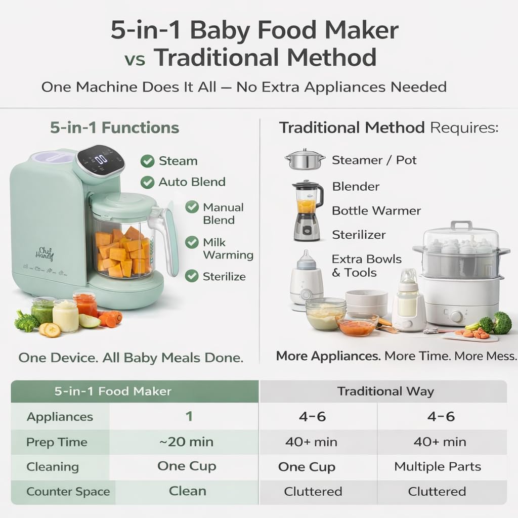 Chefhandy 750 ml capacity bowl for fresh single servings.