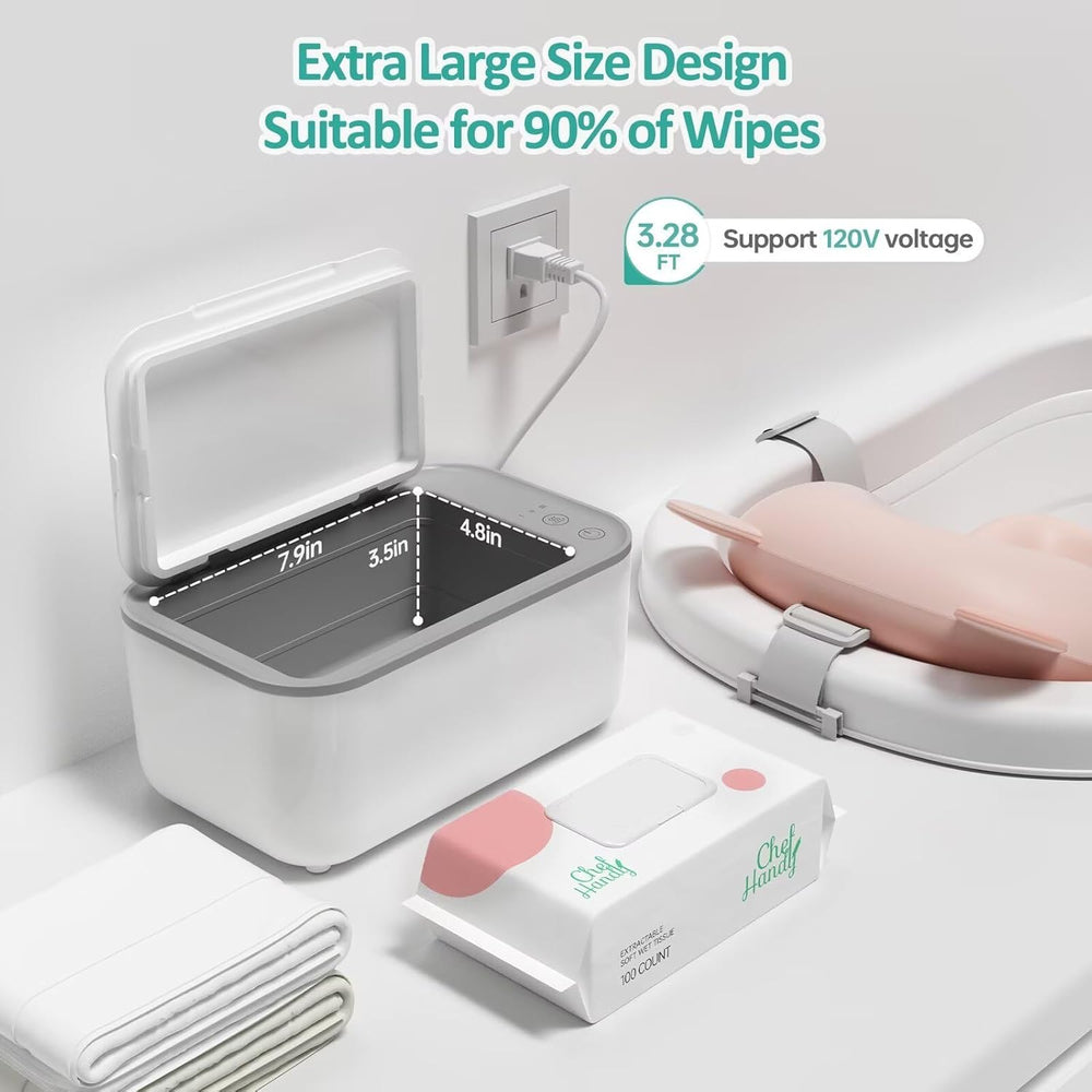 Chefhandy Baby Wipe Warmer even heating ensures uniform warmth for every wipe