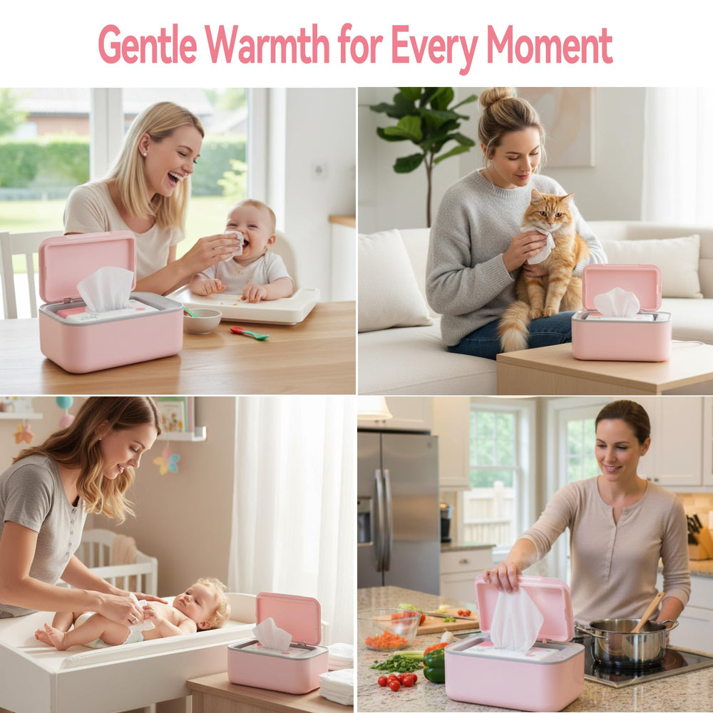 Chefhandy wipe warmer interior heat surround ensures even warming across wipes.