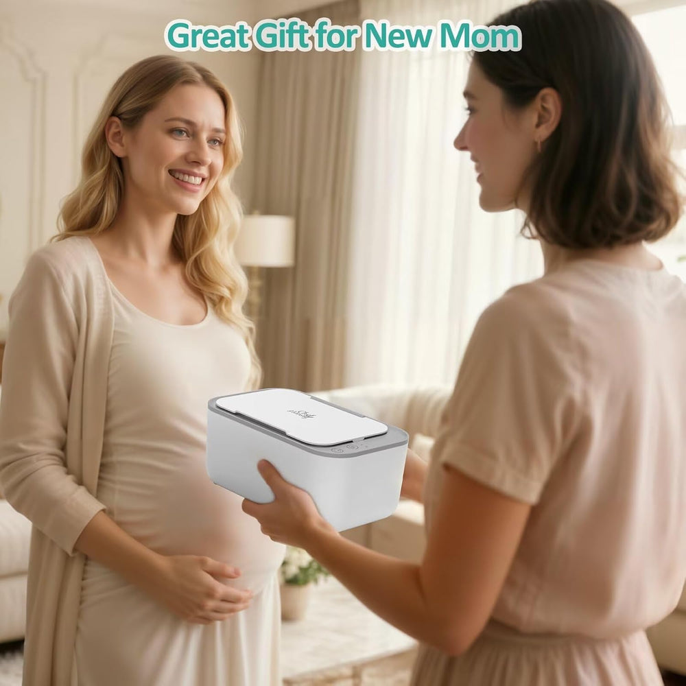Chefhandy Baby Wipe Warmer night-use friendly by bedside