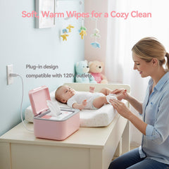 Chefhandy wipe warmer top control panel with three temperature modes for tailored warmth.