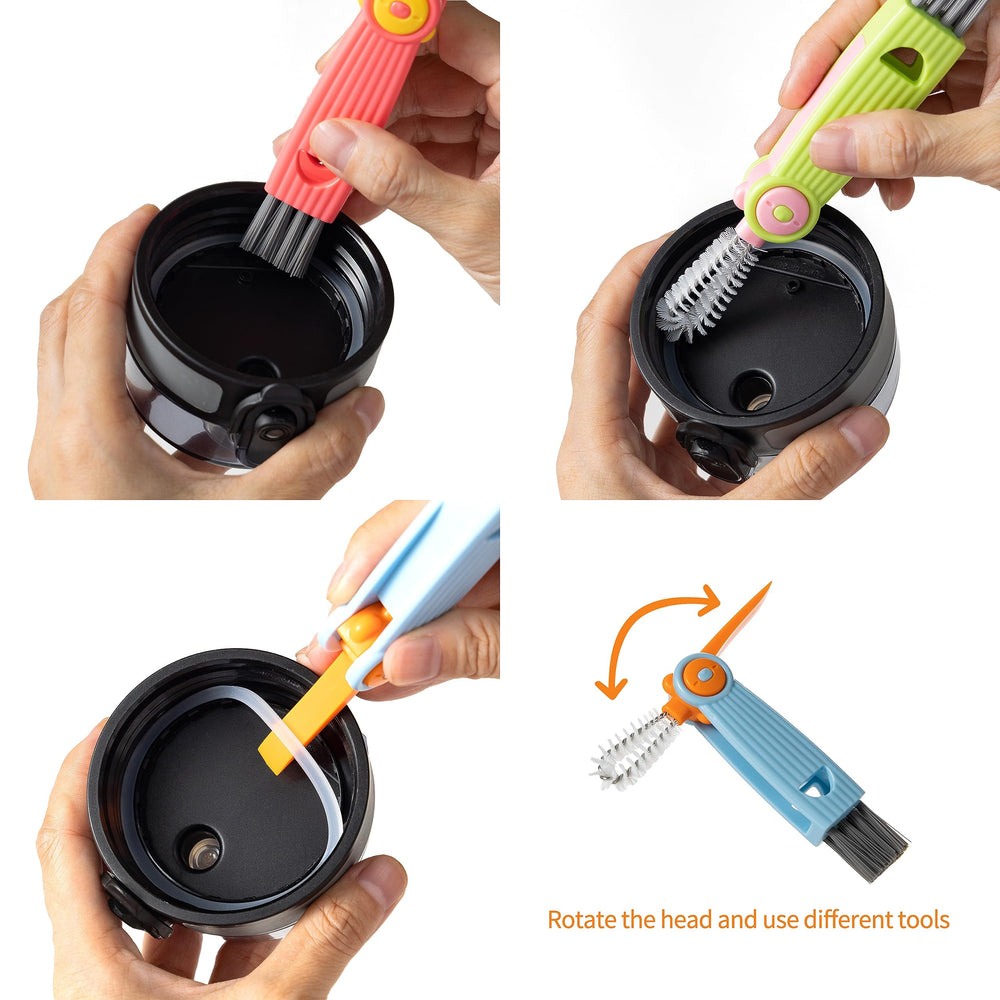 Chemimoso 6.7-inch straw brush cleans teapot spouts and bottle straws.