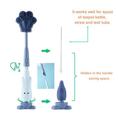 Chemimoso removable nylon brush head offers easy switching for different tasks.