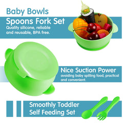 CHENGU suction bowls attach to flat surfaces to reduce spills during meals.