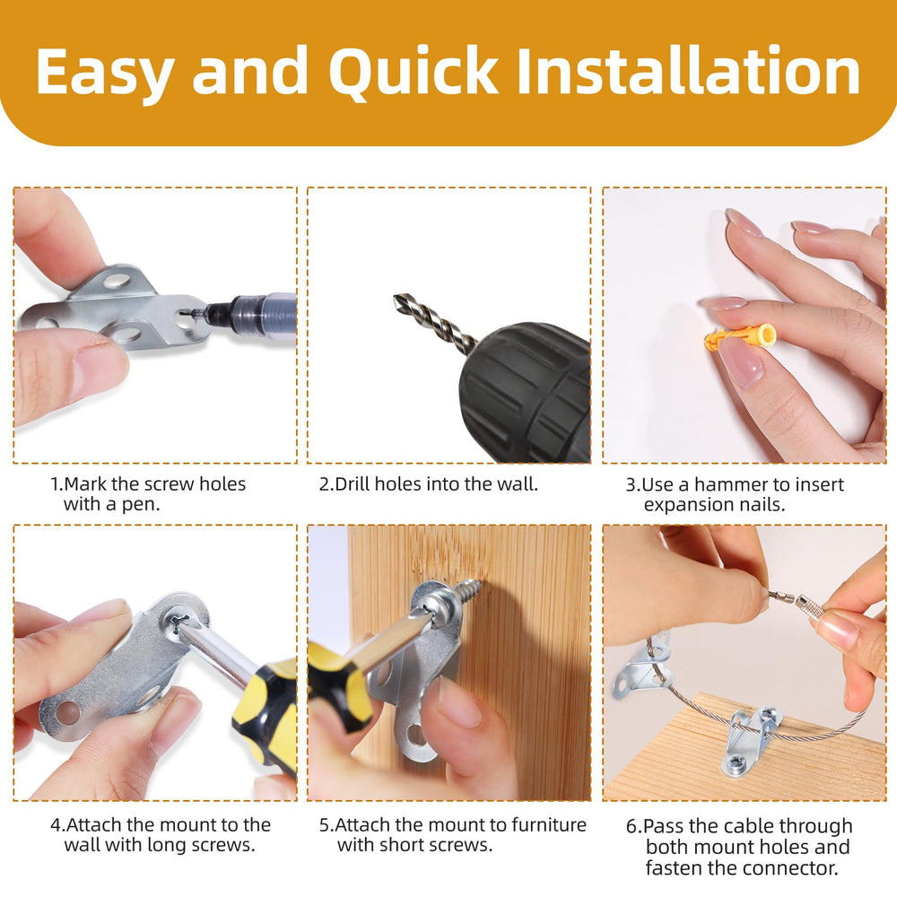 Chenyu clear instruction guide accompanies the babyproofing kit for quick setup.