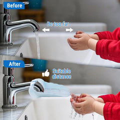 CHEOTIME flexible-fit extender on most faucets for easy setup