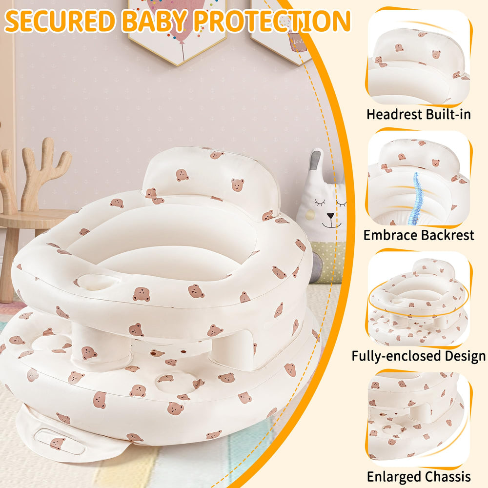 CHEPULA Oversized Sit-Up Chair offers spacious, supportive seating for babies.