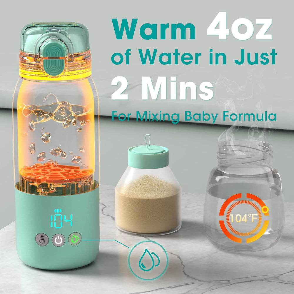 Cheri Baby bottle warmer dual modes heat milk or water on the go.