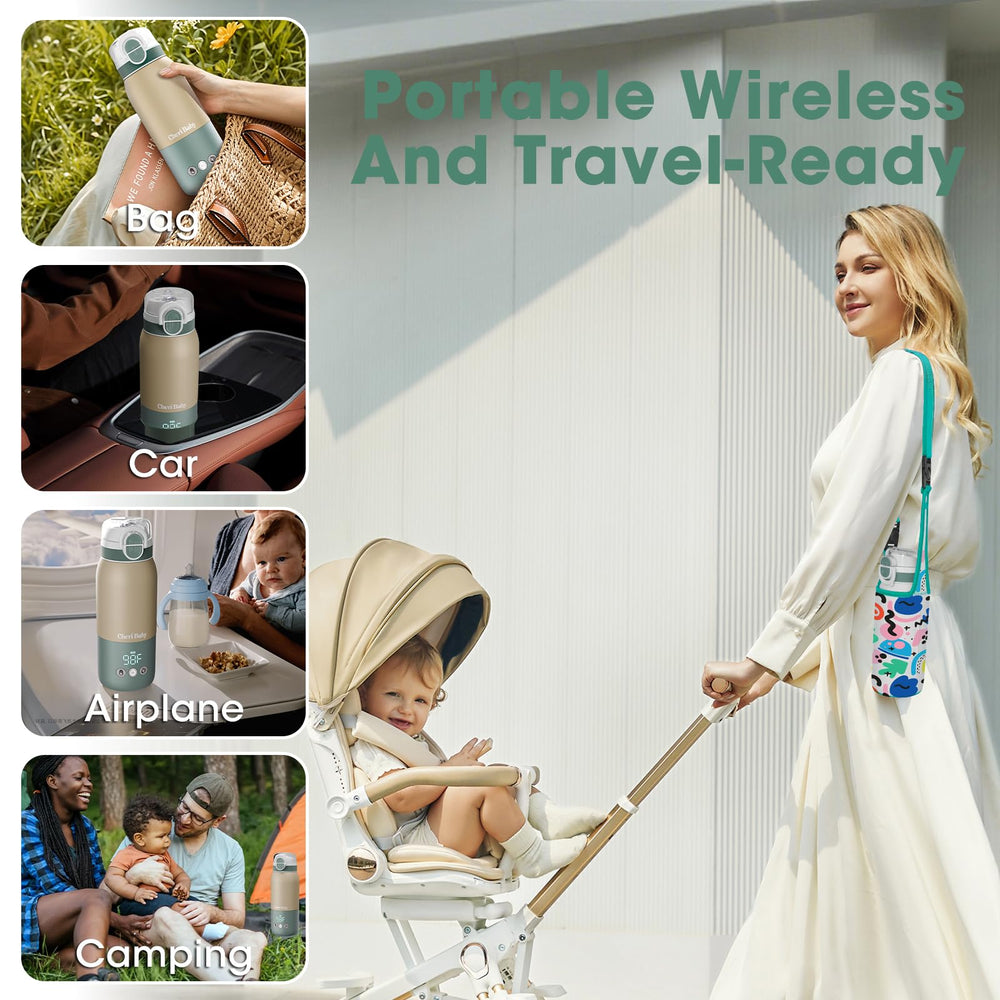 Cheri Baby compact design fits cupholders and bags for travel