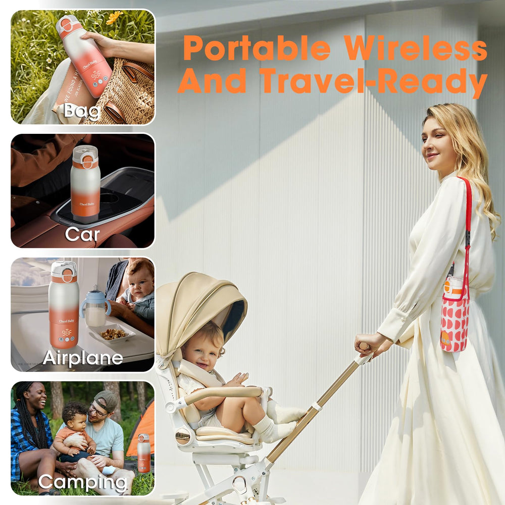 Cheri Baby portable travel design fits cupholders and bags